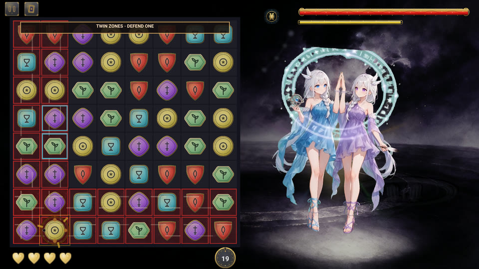 Gemini's twin zones.